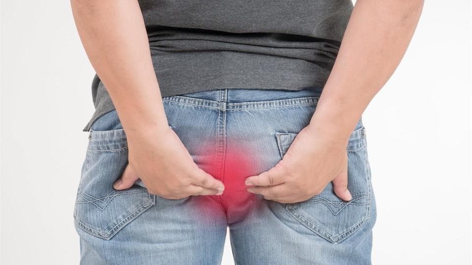 Middle Aged Man With Hemorrhoids